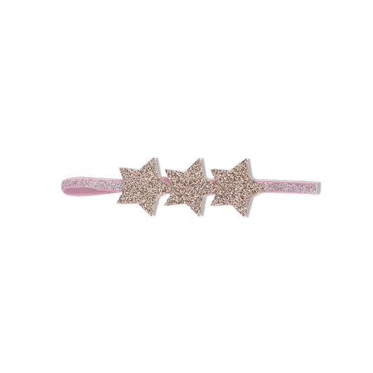 MILK X SODA SPARKLE STAR STRECH HEADBAND CHAMPAGNE