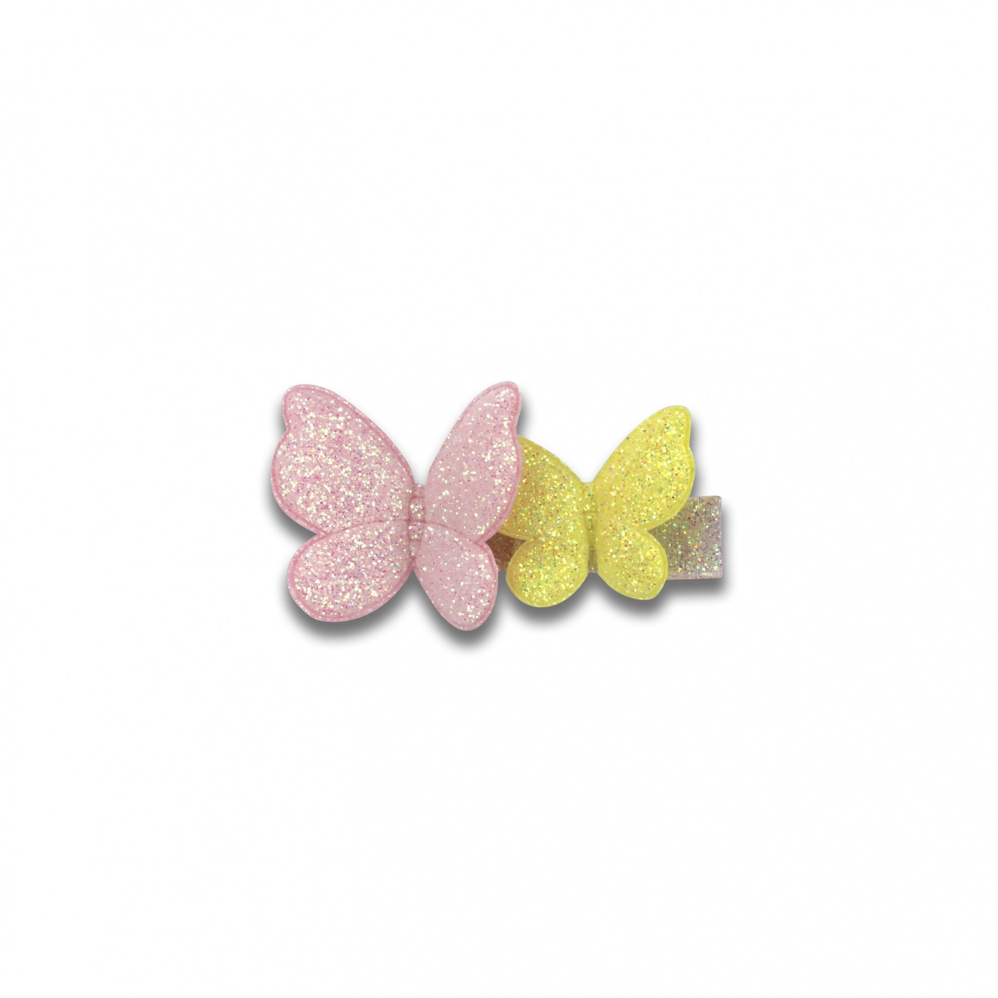 MILK X SODA TWIN BUTTERFLIES HAIR CLIP BABY PINK/YELLOW