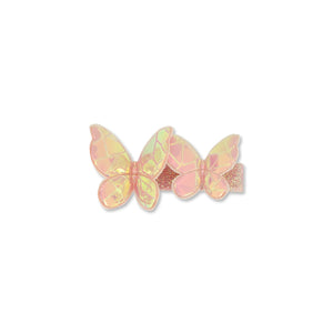 MILK X SODA TWIN BUTTERFLIES HAIR CLIP SHINY PINK