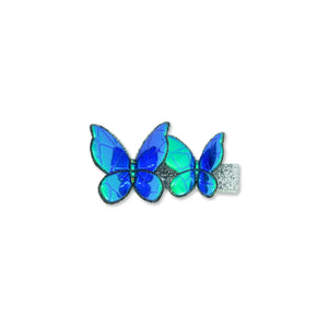 MILK X SODA TWIN BUTTERFLIES HAIR CLIP SHINY BLUE