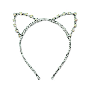 MILK X SODA JEWEL CAT HEADBAND SILVER