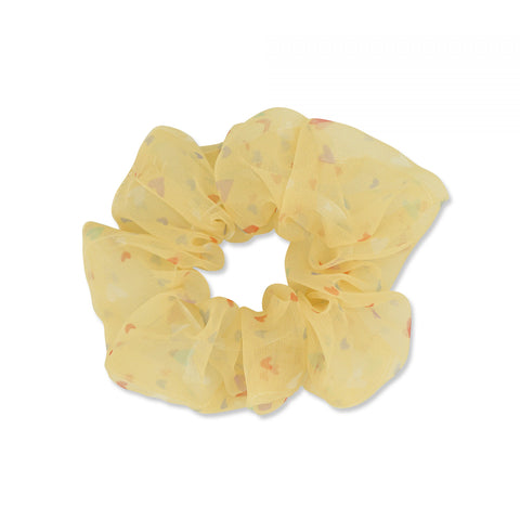 MILK X SODA HEART SPRINKLES SCRUNCHIE YELLOW