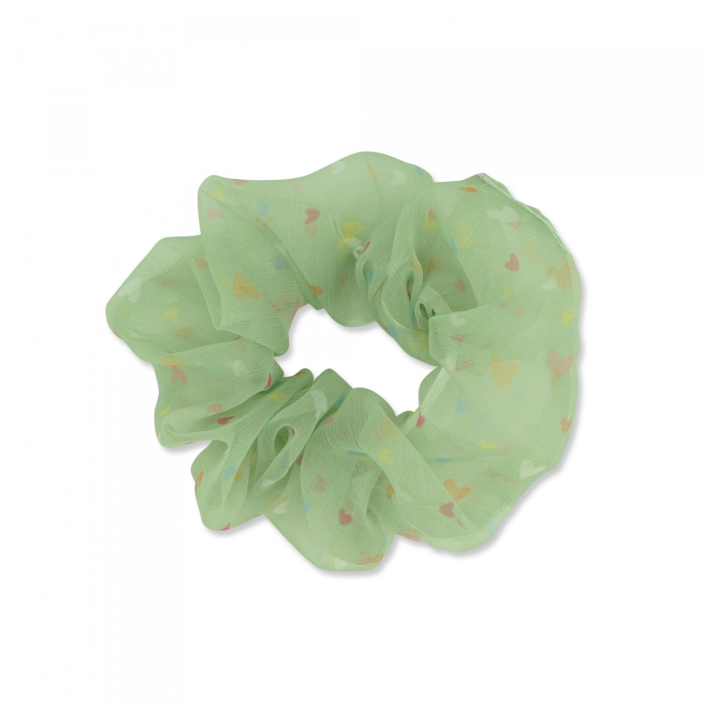 MILK X SODA HEART SPRINKLES SCRUNCHIE GREEN