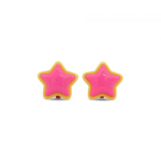 MILK X SODA RETRO STAR EARRINGS PINK