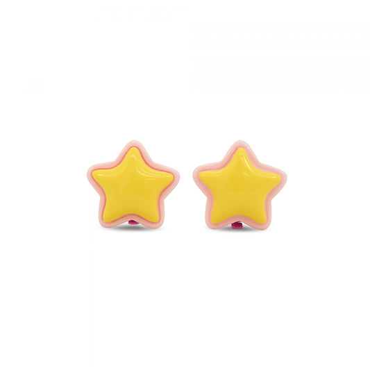 MILK X SODA RETRO STAR EARRINGS YELLOW