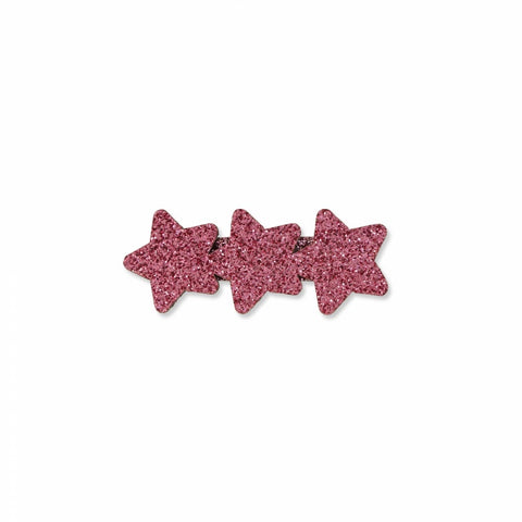 MILK X SODA TRIPLE GLITTER STAR HAIR CLIP PINK