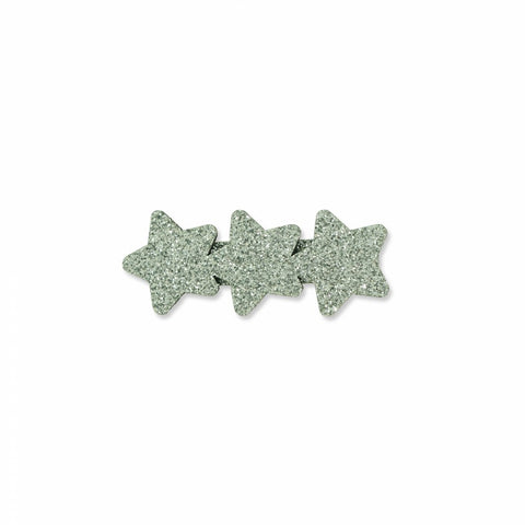 MILK X SODA TRIPLE GLITTER STAR HAIR CLIP SILVER