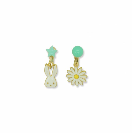 MILK X SODA MIFFIE DAISY EARRINGS MINT