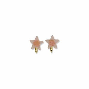 MILK X SODA MARBLE STAR EARRINGS PINK