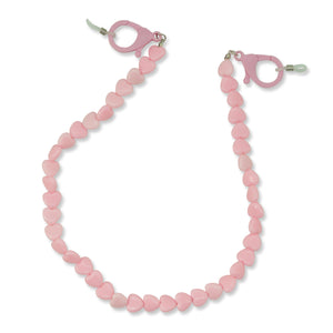 MILK X SODA HEART SUNGLASSES CHAIN PINK