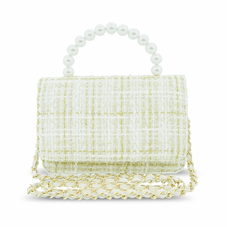 MILK X SODA AMIERA PEARL BAG WHITE