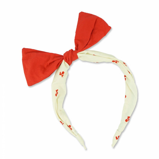MILK X SODA BRIGHT CHERRY HEADBAND WHITE