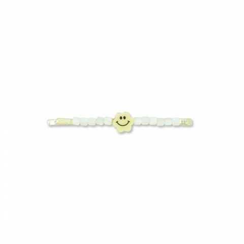 MILK X SODA FLOWER SMILE HAIR CLIP YELLOW