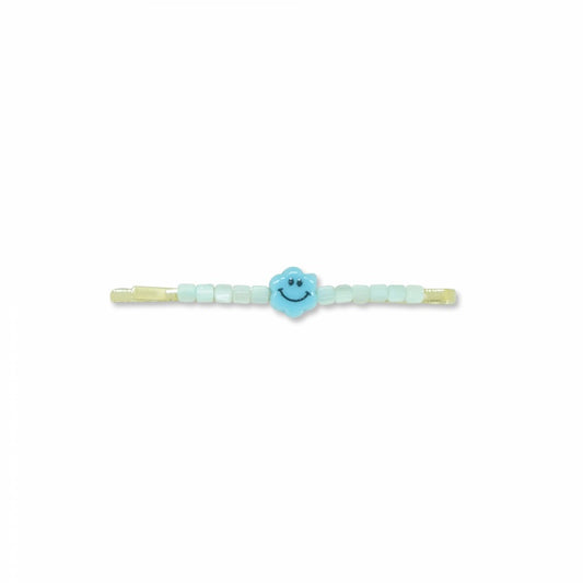 MILK X SODA FLOWER SMILE HAIR CLIP BLUE