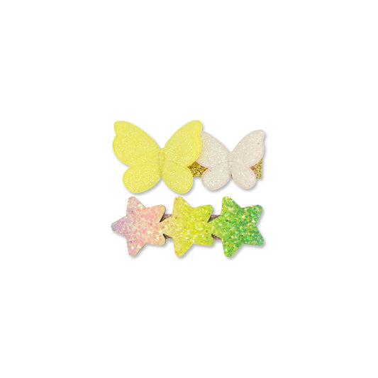 MILK X SODA STAR BUTTERFLY HAIR CLIP YELLOW
