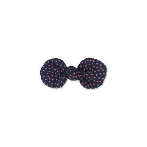 MILK X SODA POLKA DOT HAIR CLIP NAVY