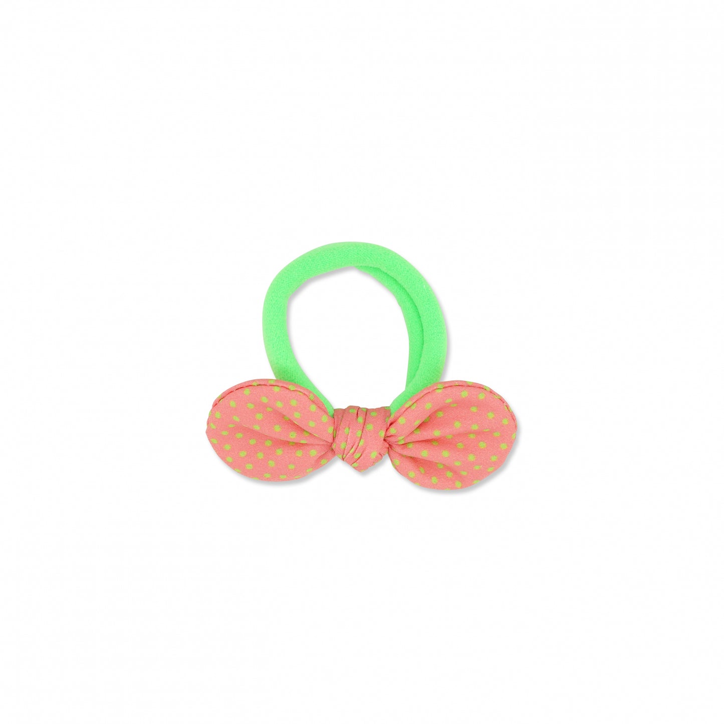 MILK X SODA POLKA DOT HAIR TIE CORAL