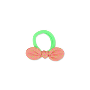 MILK X SODA POLKA DOT HAIR TIE CORAL