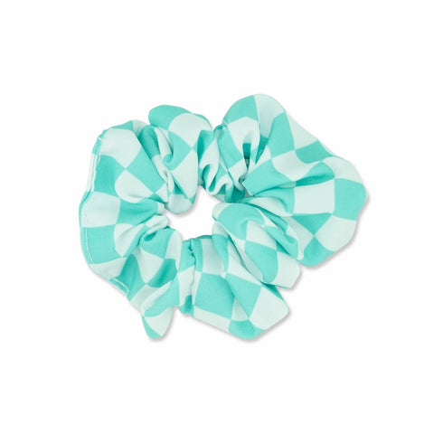 MILK X SODA MINI CHECKERED SCRUNCHIE MINT