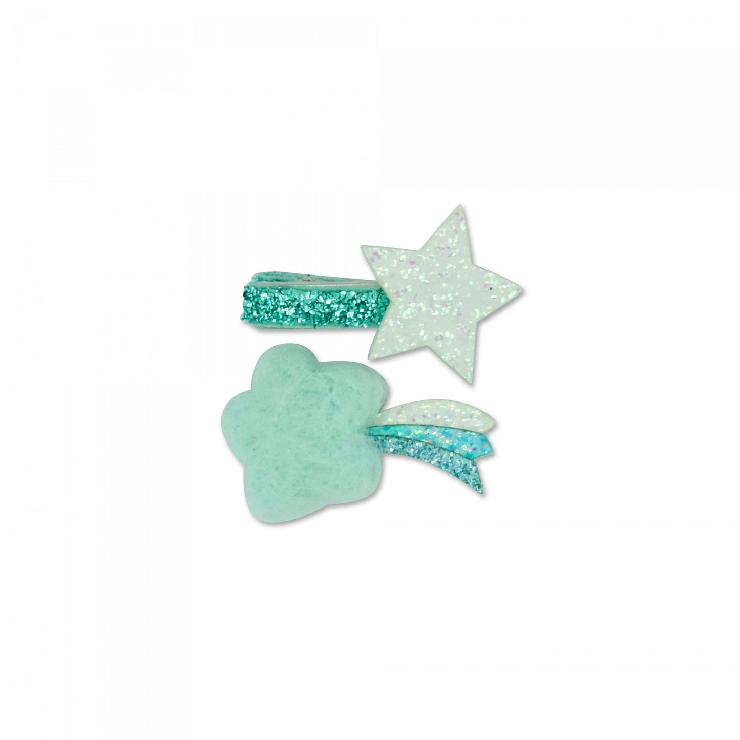 MILK X SODA FLUFFY SHOOTING STAR HAIR CLIP MINT