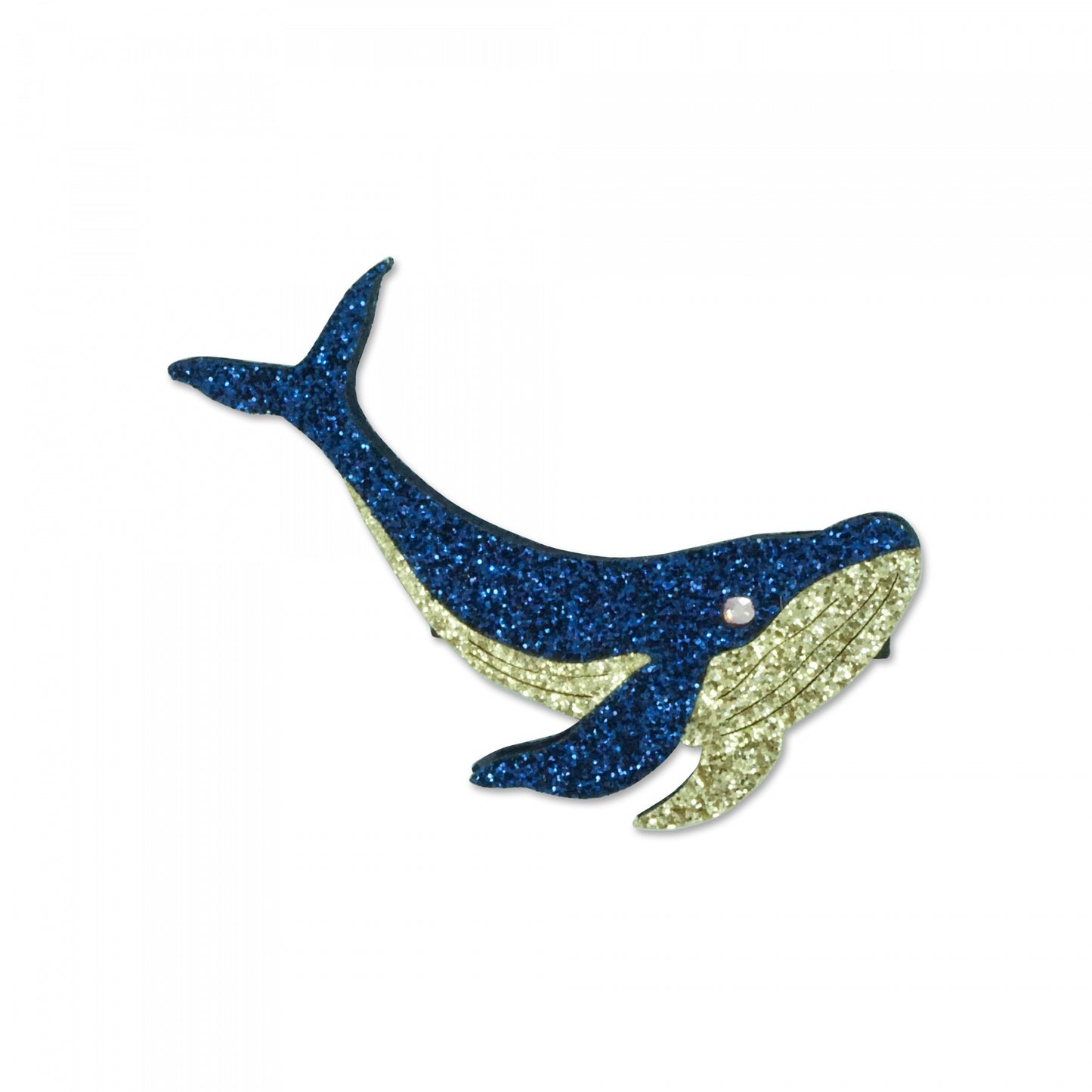 MILK X SODA HUMBACK WHALE HAIR CLIP NAVY