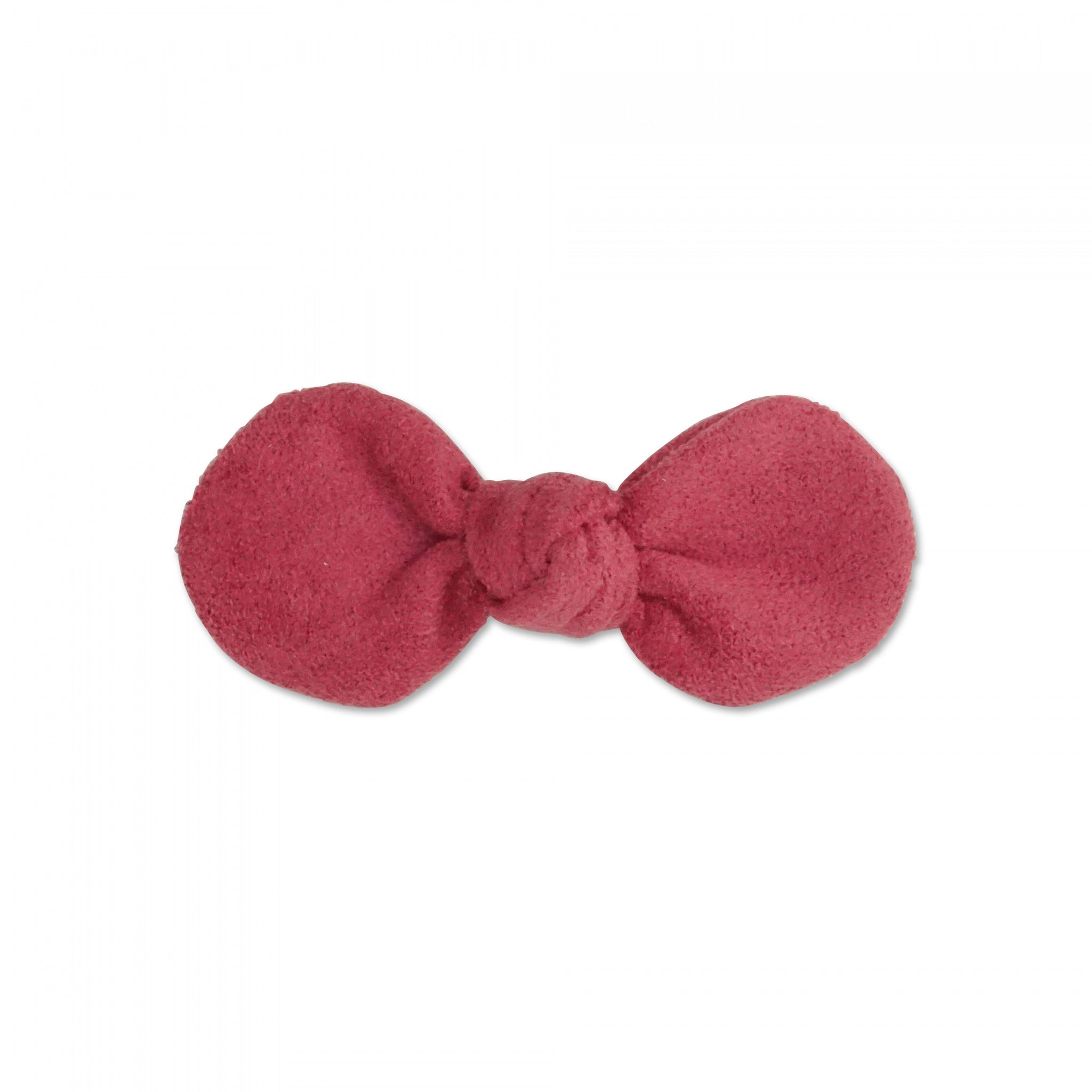 MILK X SODA SUEDE BOW HAIR CLIP PINK