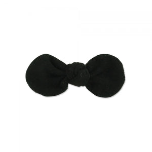 MILK X SODA SUEDE BOW HAIR CLIP BLACK