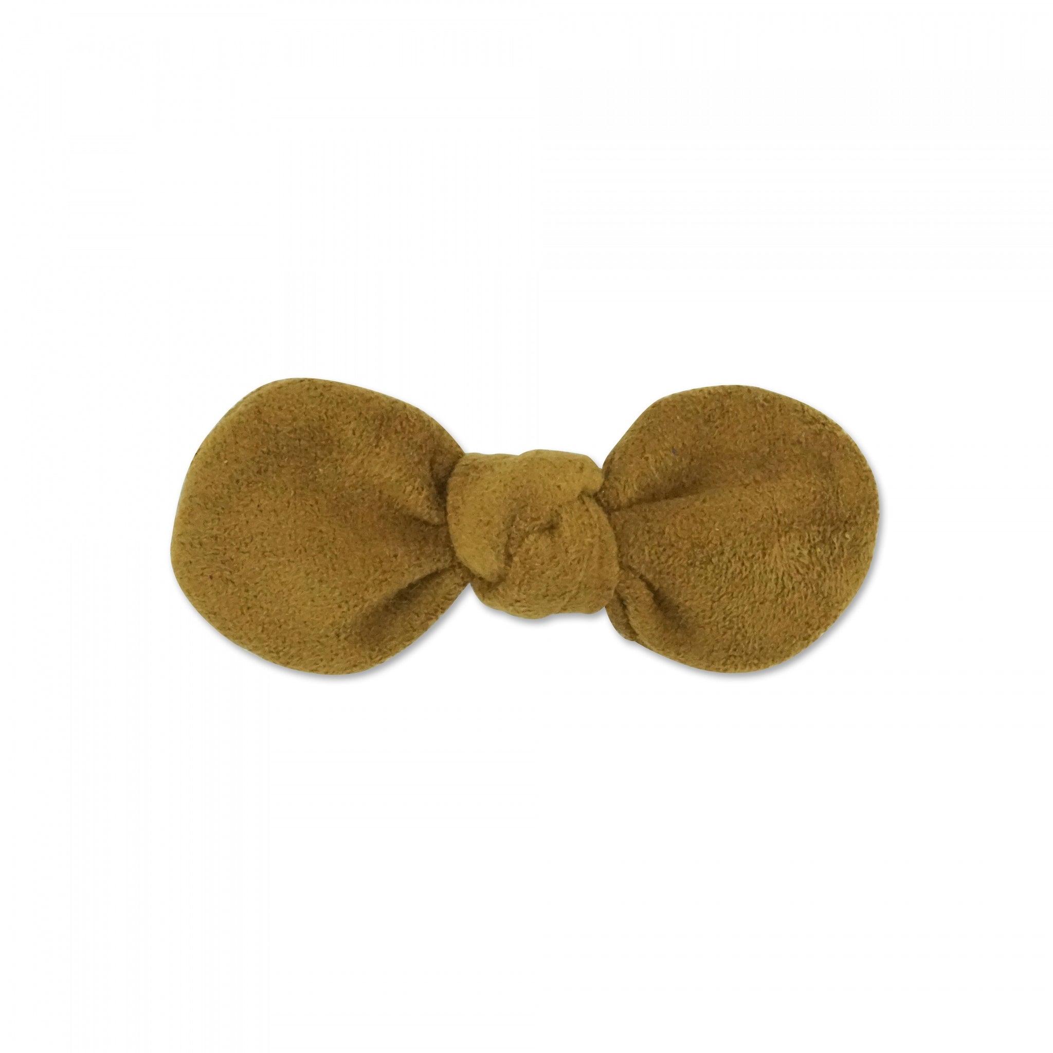 MILK X SODA SUEDE BOW HAIR CLIP BROWN