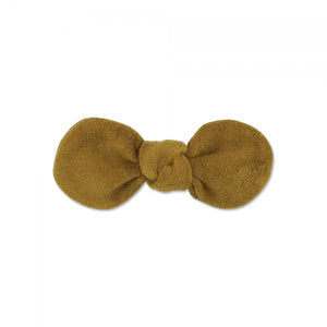 MILK X SODA SUEDE BOW HAIR CLIP BROWN