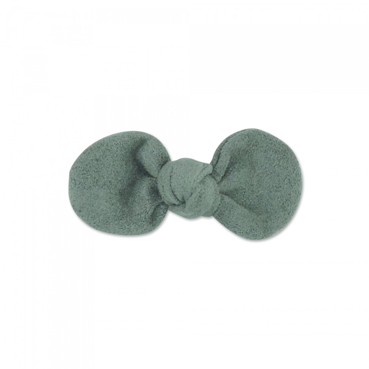 MILK X SODA SUEDE BOW HAIR CLIP GREY