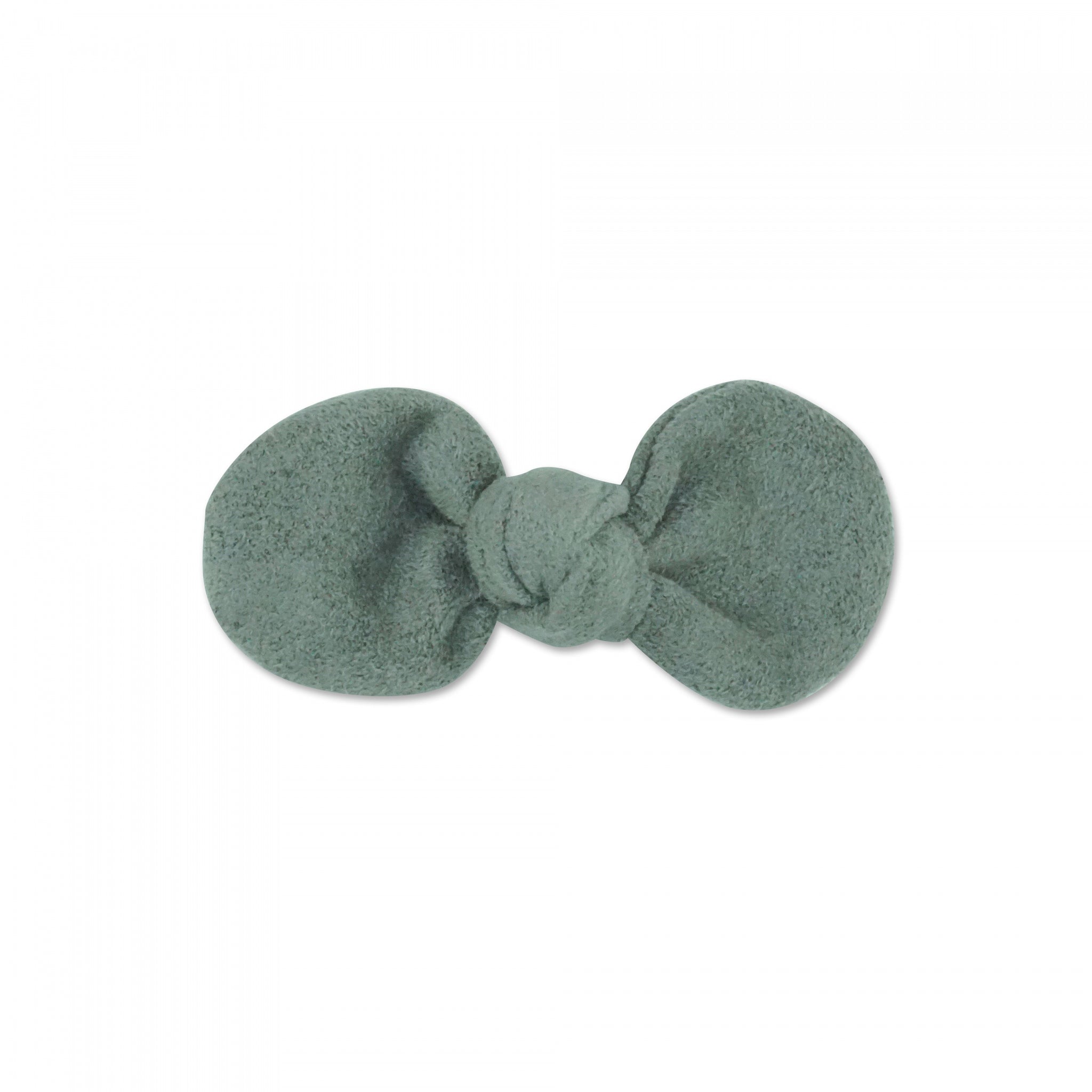 MILK X SODA SUEDE BOW HAIR CLIP GREY