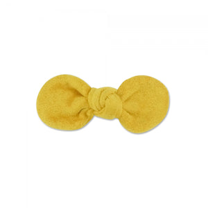 MILK X SODA SUEDE BOW HAIR CLIP MUSTARD