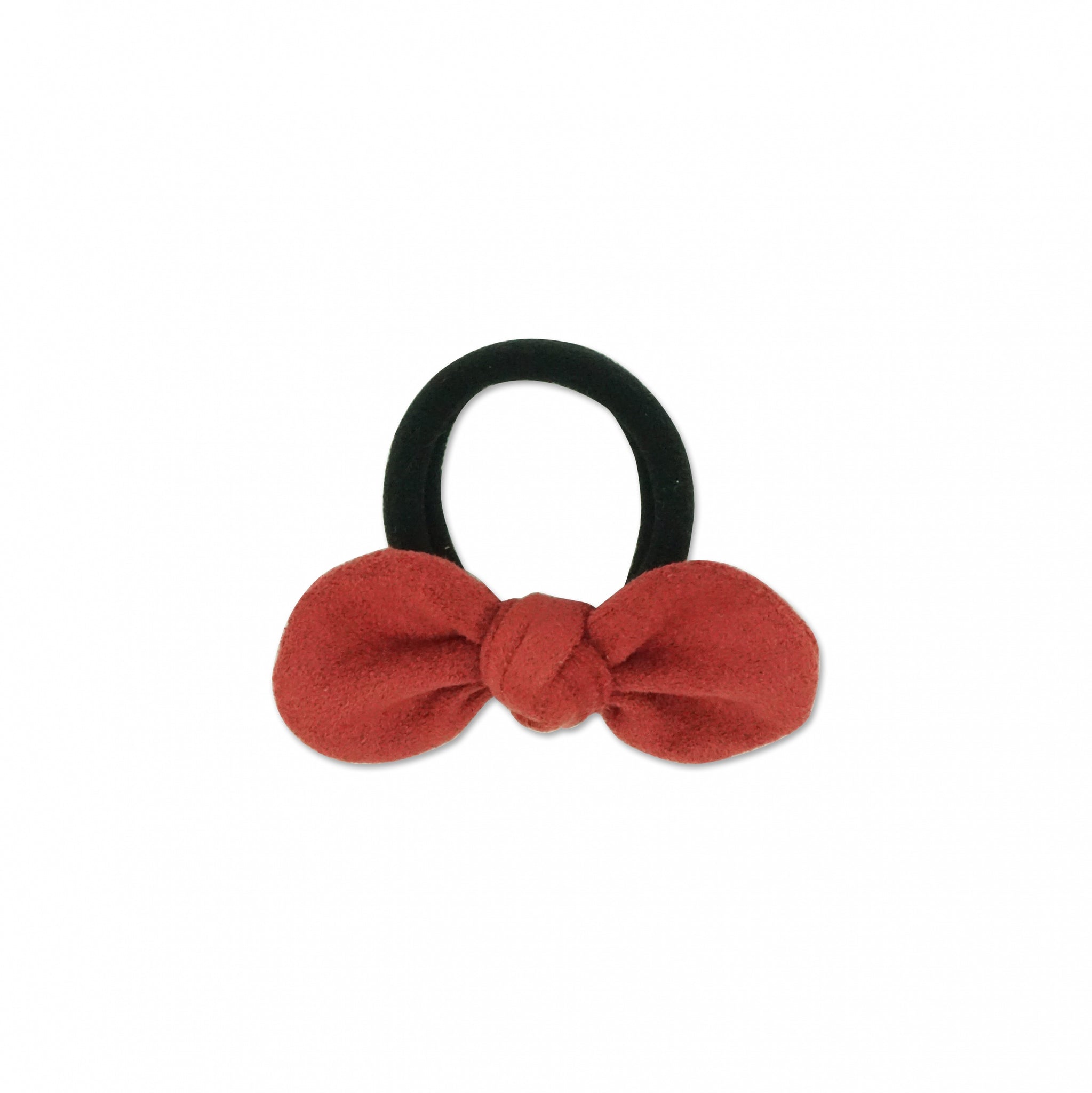 MILK X SODA SUEDE BOW HAIR TIE RED