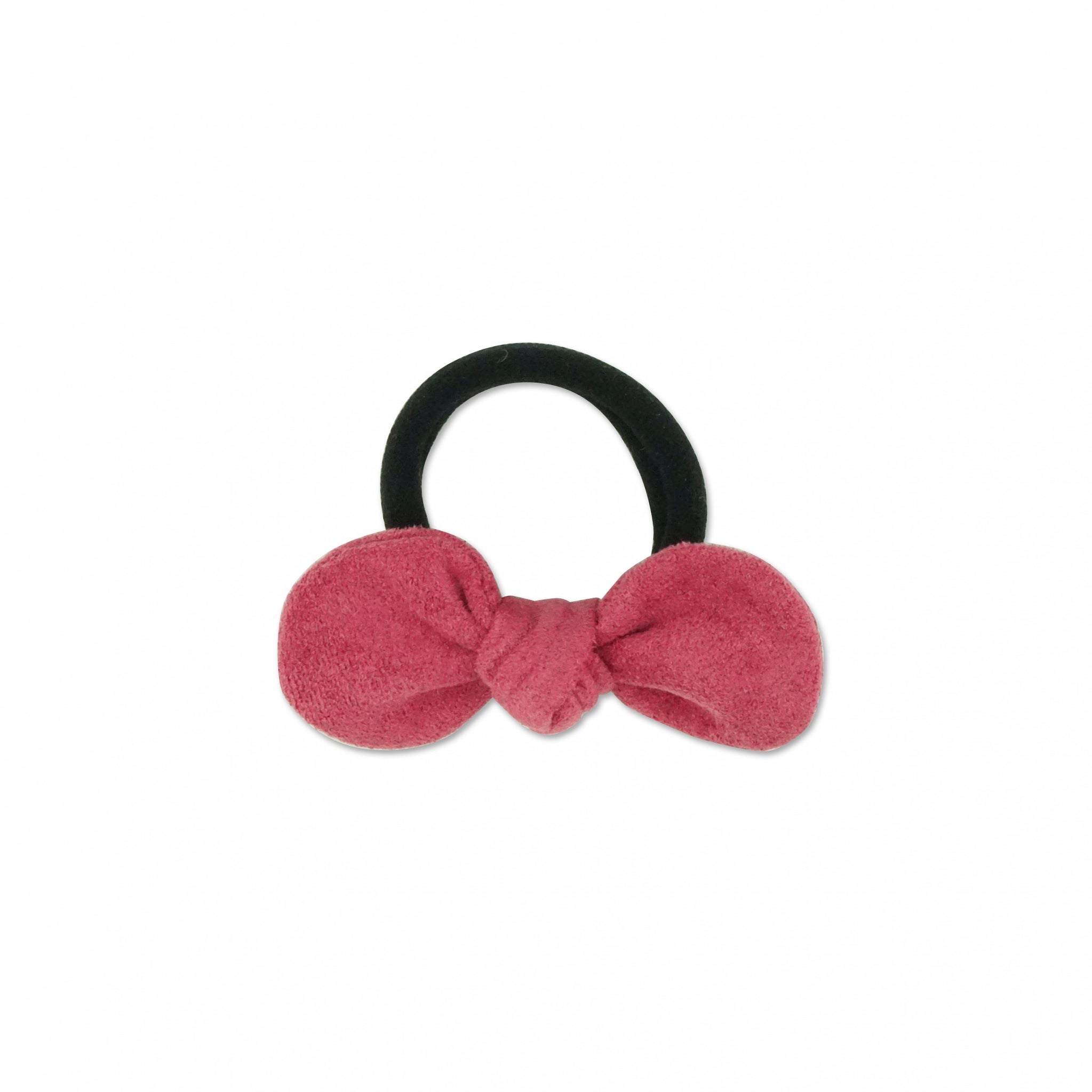 MILK X SODA SUEDE BOW HAIR TIE PINK