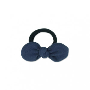 MILK X SODA SUEDE BOW HAIR TIE NAVY