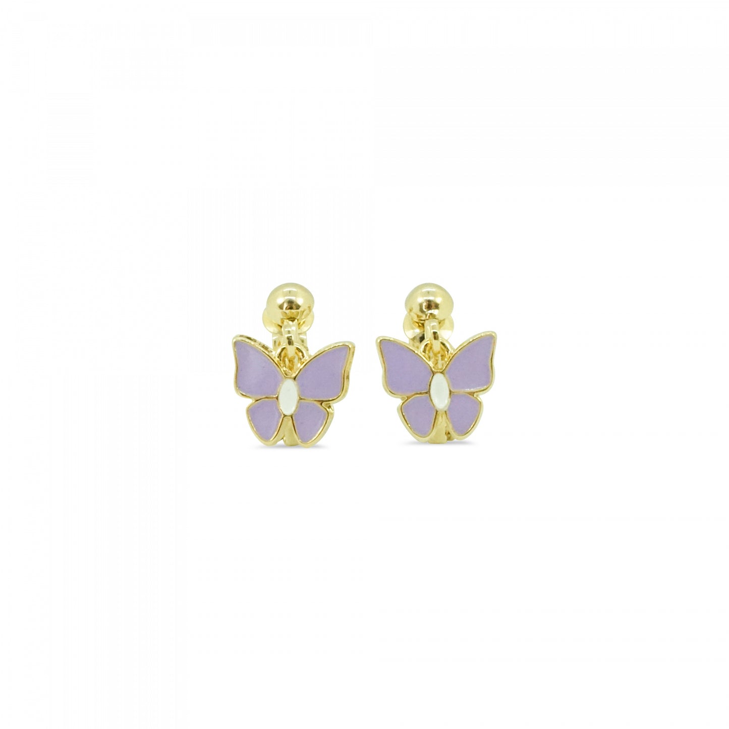 MILK X SODA ISLA BUTTERFLY EARRINGS CLIPS PURPLE