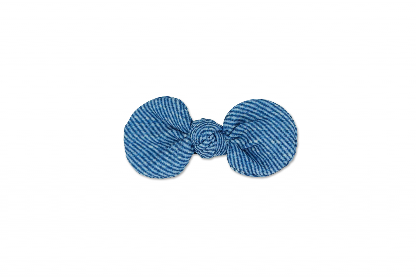 MILK X SODA DENIM RIBBON HAIR CLIP DARK DENIM
