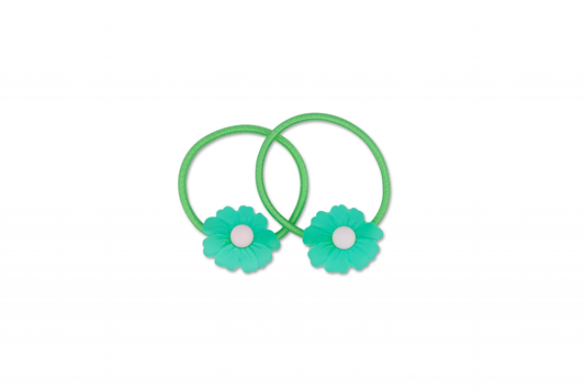MILK X SODA BLOSSOM FLOWER HAIR TIE GREEN