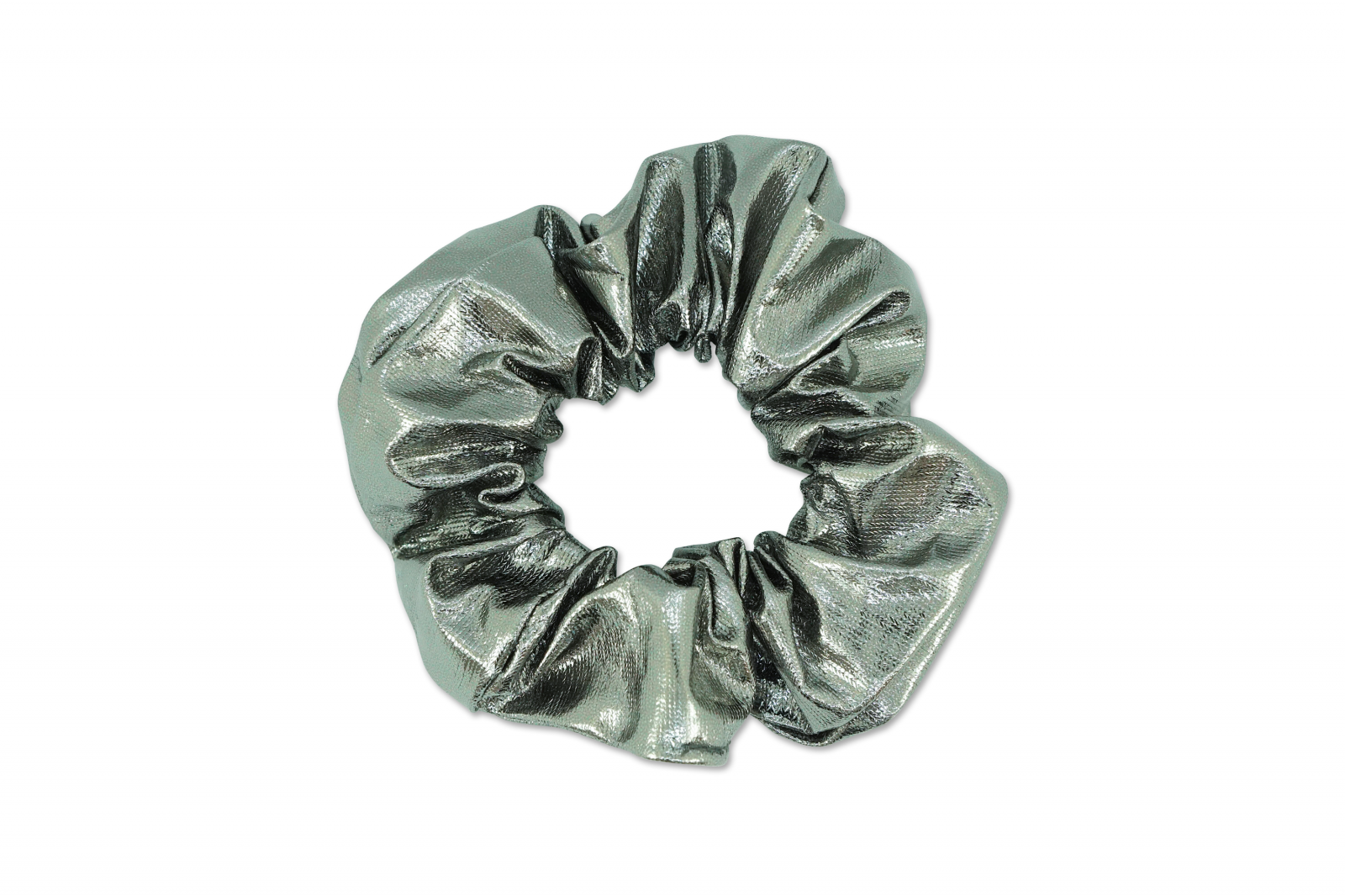 MILK X SODA METALLIC SCRUNCHIE GUNMETAL