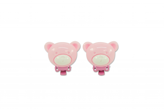 MILK X SODA PASTEL BEAR EARRINGS PINK