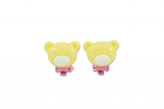MILK X SODA PASTEL BEAR EARRINGS YELLOW