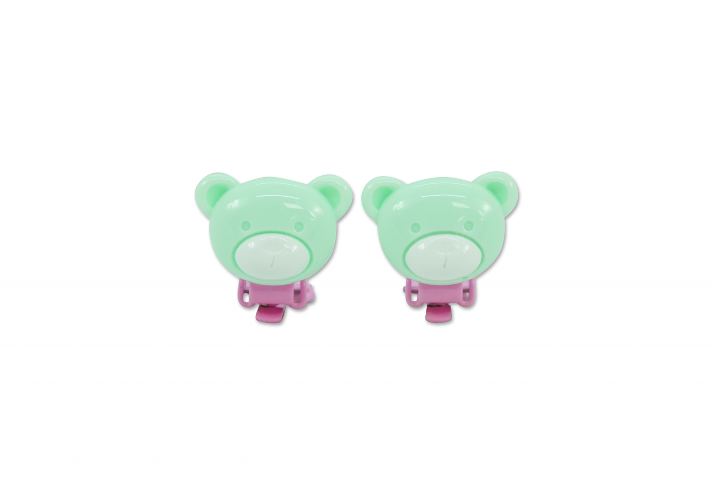 MILK X SODA PASTEL BEAR EARRINGS GREEN