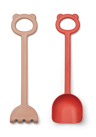 LIEWOOD HILDA SHOVEL AND RAKE APPLE RED/PALE TUSCANY ROSE