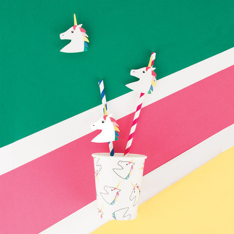 paper cups - unicorn