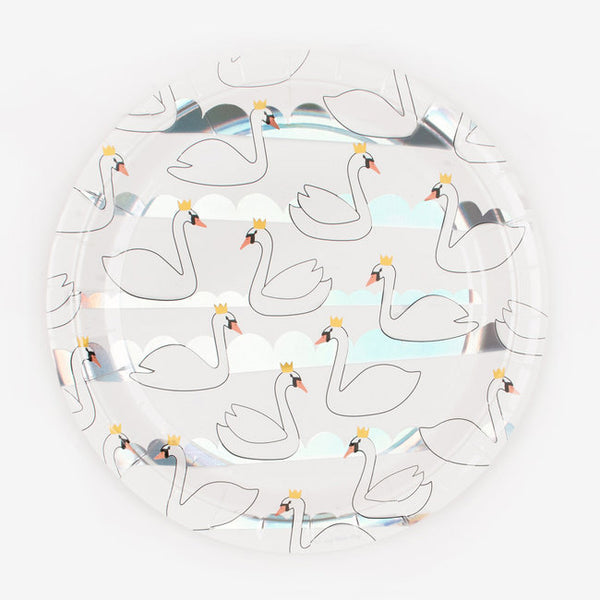 My Little Day paper plates - swans