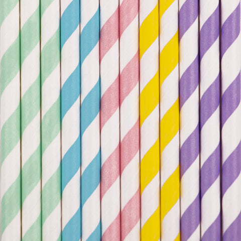 My Little Day  paper straws - mix pastel