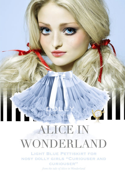 DOLLY BY LE PETIT TOM ® ALICE IN WONDERLAND PETTISKIRT LIGHT BLUE