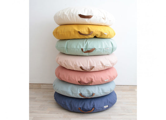 Nobodinoz  Sahara floor cushion • riviera blue 90X16X90