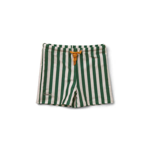 LIEWOOD OTTO SWIM PANTS  STRIPE: GARDEN GREEN/SANDY