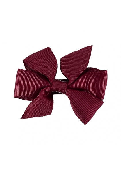 Angel's Face  Small Bow Burgundy